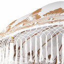 Balinesisk parasol med base Creme 215 x 215 x 260 cm