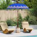 Balinesisk parasol med base Blå 185 x 185 x 260 cm