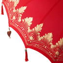 Balinesisk parasol med base Rød 185 x 185 x 260 cm