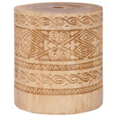 Balinesisk parasol med base Creme 95 x 95 x 260 cm