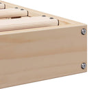 Gulvsengramme Naturfarvet 213,5 x 204 x 9 cm Massiv fyrretræ