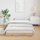 Gulvsengramme Naturfarvet 80 x 220 cm Massiv fyrretræ