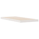 Gulvsengramme Hvid 100 x 220 cm Massiv fyrretræ