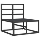 Udendørs Møbler Sort og Anthracit 70 x 71,5 x 71 cm Metal