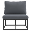Udendørs Møbler Sort og Anthracit 70 x 71,5 x 71 cm Metal