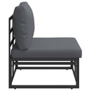 Udendørs Møbler Sort og Anthracit 70 x 71,5 x 71 cm Metal