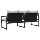 Havemøbler med pude Lysegrå 180 x 72,5 x 71 cm Polyester