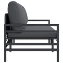 Udendørs Møbler med pude 2 Stk Antracit 80 x 80 x 71 cm Stål