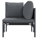 Udendørs Møbler med pude med pude Antracit 80 x 80 x 71 cm Stål