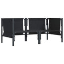 Udendørs Møbler med pude 2 Stk Antracit 80 x 80 x 71 cm Stål