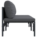 Udendørs Møbler med pude 2 Stk Antracit 80 x 80 x 71 cm Stål