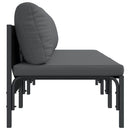 Udendørs Møbler med pude 3 Stk Antracit 80 x 80 x 71 cm Stål