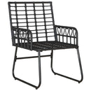 Have Spisebordssæt 3 pcs Sort og Anthracit polyrattan