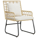 Have Spisebordssæt 3 pcs Brun og Creme polyrattan