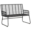 Havebænk Sort og Anthracit polyrattan