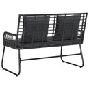 Havebænk Sort og Anthracit polyrattan