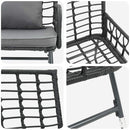 Have Spisebordssæt 3 pcs Sort og Anthracit polyrattan