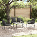 Have Spisebordssæt 3 pcs Sort og Anthracit polyrattan