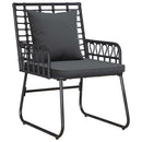Have Spisebordssæt 3 pcs Sort og Anthracit polyrattan