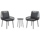 Have Spisebordssæt 3 pcs Sort og Anthracit polyrattan