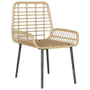 Have Spisebordssæt 3 pcs Brun og Creme polyrattan