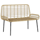 Havebænk Brun og Creme polyrattan