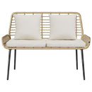 Havebænk Brun og Creme polyrattan