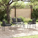 Have Spisebordssæt 3 pcs Sort og Anthracit polyrattan