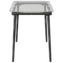 Havemøbel Bord Sort 80 x 40 x 45 cm polyrattan