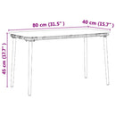 Havemøbel Bord Naturfarvet 80 x 40 x 45 cm polyrattan