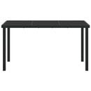 Havemøbel Bord Sort 140 x 70 x 73 cm Metal