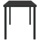 Havemøbel Bord Sort 140 x 70 x 73 cm Metal