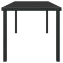 Havemøbel Bord Sort 160 x 80 x 73 cm Metal