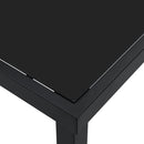 Havemøbel Bord Sort 200 x 80 x 73 cm Metal