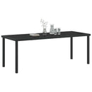 Havemøbel Bord Sort 200 x 80 x 73 cm Metal
