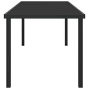 Havemøbel Bord Sort 200 x 80 x 73 cm Metal