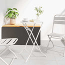 Havemøbel Bord Hvid 50 x 50 x 72 cm Metal
