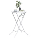 Havemøbel Bord Hvid 50 x 50 x 72 cm Metal