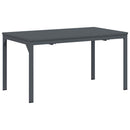 Terrassebord Antracit 180 x 80 x 74 cm Pulverlakeret stål