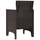 Have Stol med pude 2 pcs Brun 53 x 49 x 85 cm Polypropylen