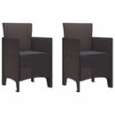 Have Stol med pude 2 pcs Brun 53 x 49 x 85 cm Polypropylen