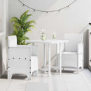 Have Stol med pude 2 pcs Hvid 53 x 49 x 85 cm Polypropylen
