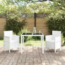 Have Stol med pude 2 pcs Hvid 53 x 49 x 85 cm Polypropylen
