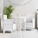 Have Stol med pude 2 pcs Hvid 53 x 49 x 85 cm Polypropylen
