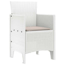 Have Stol med pude 2 pcs Hvid 53 x 49 x 85 cm Polypropylen