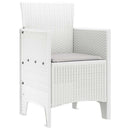 Have Stol med pude 2 pcs Hvid 53 x 49 x 85 cm Polypropylen