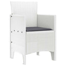 Have Stol med pude 2 pcs Hvid 53 x 49 x 85 cm Polypropylen