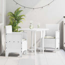 Have Stol med pude 2 pcs Hvid 53 x 49 x 85 cm Polypropylen