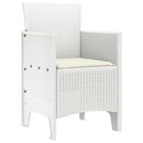 Have Stol med pude 2 pcs Hvid 53 x 49 x 85 cm Polypropylen