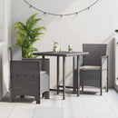 Have Stol med pude 2 pcs Lysegrå 53 x 49 x 85 cm Polypropylen